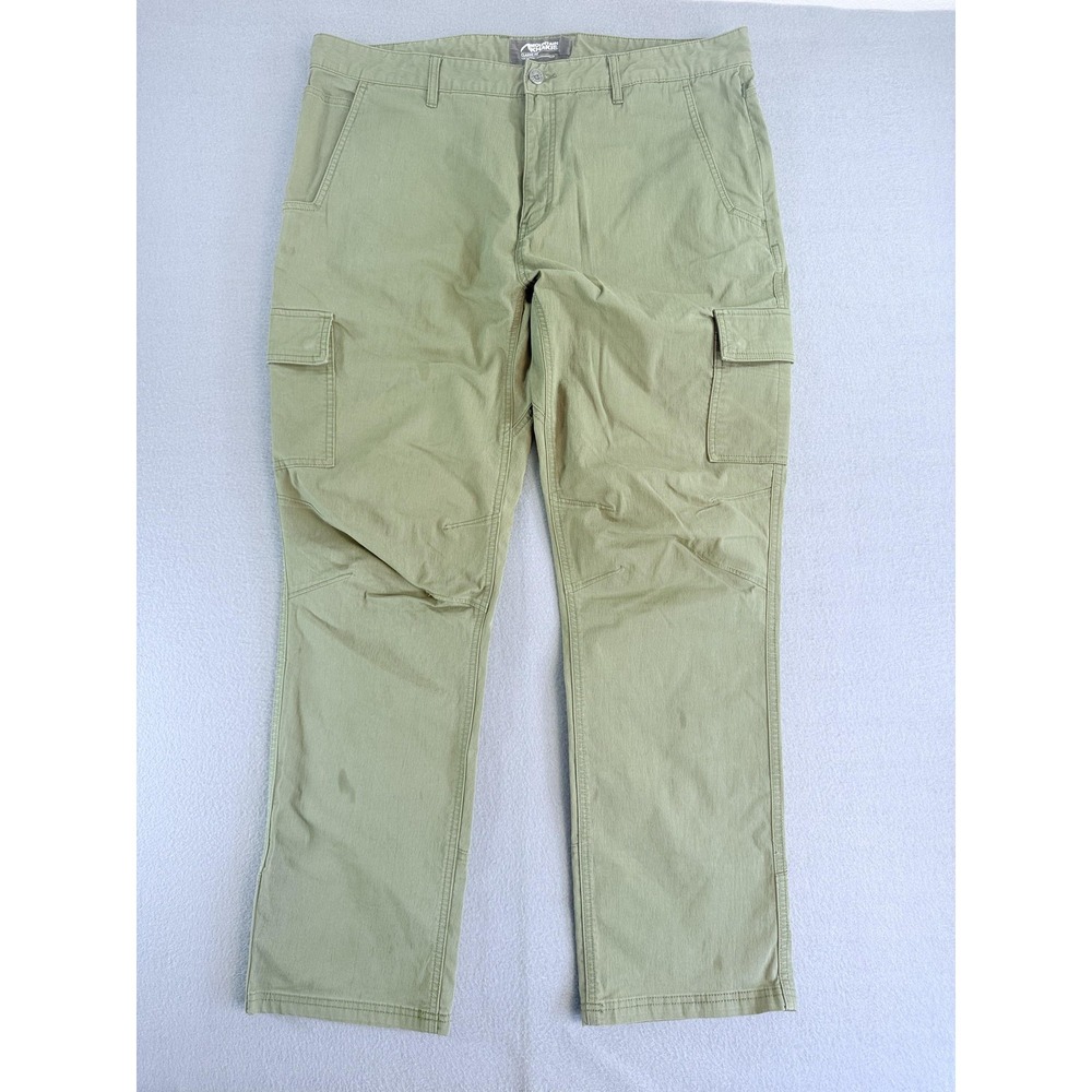 Mountain Khakis Cavern Pants Mens 38x32 Green Classic Fit Cargo Canvas Outdoor